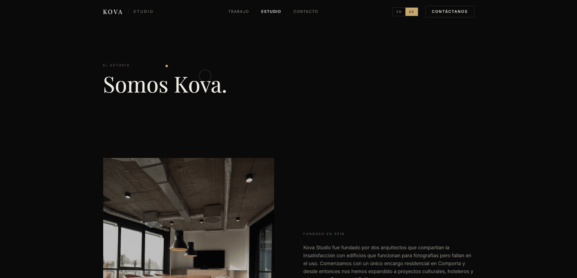 Kova Studio — Diseño UI/UX – Pantalla 3